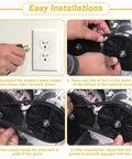 Instructions for easy installation of 2 Pack Wh01x27538 Washer Drive Belt, showcasing belt placement on motor pulley.