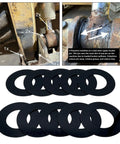40mm Bucket Pin Shim Kit 10 Pack For Heavy Equipment Pin Joints Beat The Wobble And Lock In Stability, 1.57 Inch Spacers, Fits WB93 WB97 WB140 WB150 And Many Compact Excavators, Premium Heavy Duty Spacer Washers, black washers