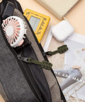 5 Pack Olive Green Universal Zipper Pull Replacement Kit Set With Nylon And Metal Zipper Fixers And Hand Woven Paracord Handle