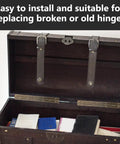 Six Piece 150 Mm Metal Piano Hinges In Vintage Bronze, Continuous 180 Degree Door Hardware for jewelry box installation.