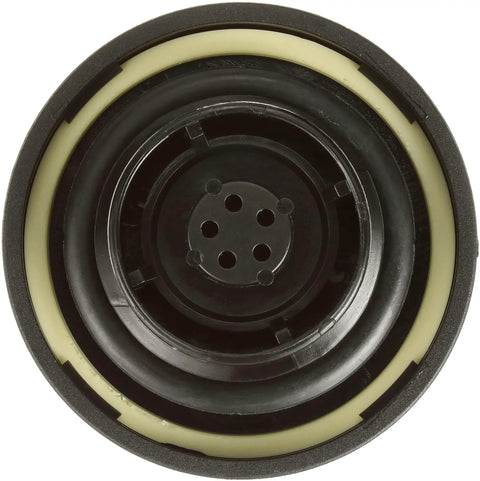 OE Style Fuel Tank Cap Replacement For Cars And Trucks, Durable Gas Cap With Easy Install, black, front view, standard fit