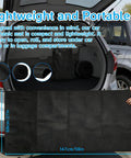 Rolling Creeper Mat For Mechanics 58x27 Inch Durable Oil And Water Resistant Garage Floor Pad Foldable Car Repair Pad With Storage Bag in an open car trunk