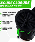 Chalk Bag For Rock Climbing And Multi Purpose Training Gear with secure closure and quick-clip belt features