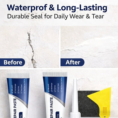 Fast Dry Wall Patch Kit With Scraper Quick Drying Mending Paste For Holes And Cracks DIY Drywall Repair Set 2x250g Paste Tools