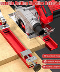 Pro Grade Circular Saw Guide Rail For 12 Inch Saw Base, Aluminum Alloy Adjustable Cutting Machine Base Guide For Woodworking