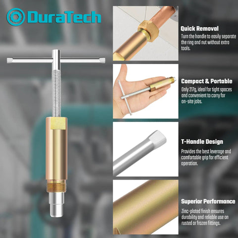 Effortless Half Inch Compression Sleeve Puller Tool For Ferrule Removal Without Damage Corrosion Resistant A3 Steel