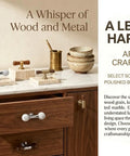 Killer Combo Solid Brass And Dark Walnut Wood T Bar Cabinet Knobs With Hefty Drawer Pulls For Modern Rustic Kitchen Cabinets And Bath Vanity Interior Hardware display on walnut cabinet.