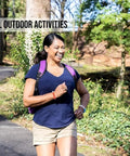 Two people jogging wearing Mosquito Repellent Bracelets For Kids And Adults, DEET-Free, Plant-Based Essential Oils, Up To 300 Hours