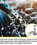 Mechanic using 1/4-20 x 1-1/4 inch hex head bolt from All-In-One Hardware Kit 304 stainless steel in automotive engine project
