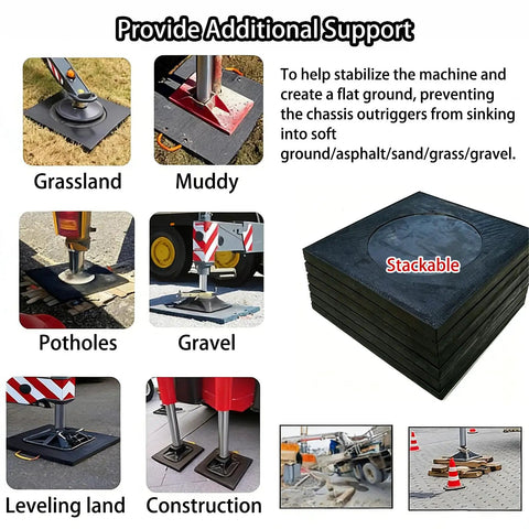 Ultra Tough Anti Sink Leveling Blocks Built Like A Tank Hdpe Jack Pads With Sturdy Carry Handles To Square Up Rv Campers And Trailers On Gritty Mud Or Loose Sand