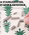 Heavy Duty Pro Grade 140Pcs Feather Keys And Woodruff Key Set 16 Sizes Round Ended on fabric, hand picking key