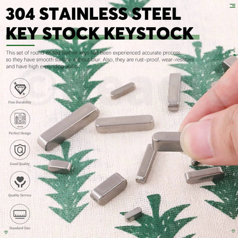 Heavy Duty Pro Grade 140Pcs Feather Keys And Woodruff Key Set 16 Sizes Round Ended on fabric, hand picking key