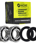 Crankshaft Bearing Rebuild Kit For Yamaha PW80 BW80 Y Zinger with open-faced bearings and seals in box