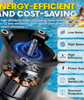 Heavy-Duty 2HP Pool Pump Motor, 230V Single Speed, 56Y Square Flange, 3450 RPMs motor interior view with energy efficiency features.