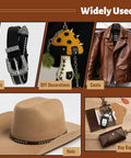 Leather Rivet Kit With 240 Double Cap Rivets In 4 Colors And 3 Sizes Includes Punch And Two Setting Tools, Handy Storage Box