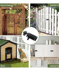 Heavy Duty Door Barrel Slide Bolt Latch Rock Solid 304 Stainless Steel Rust Proof Gate Lock on a garden gate.