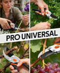Heavy Duty Pruning Shears 8.5 Inch Pro Garden Pruner With Jam-Proof Spring And Ever-Sharp SK5 Blades in use on plants