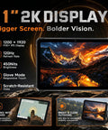 Built Like A Tank 5G Rugged Tablet With Android 16 And Massive 20080Mah Battery Featuring 11 Inch Waterproof Screen showing bright 11" 2K display with responsive touch and scratch-resistant glass.