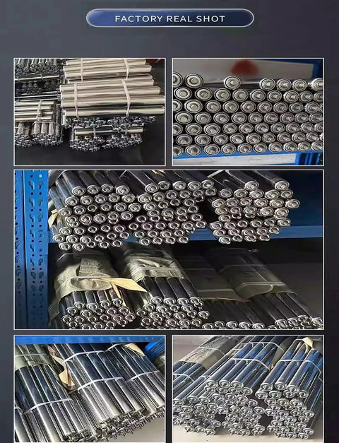 Heavy Duty Stainless Steel Conveyor Roller Wheel 12x38x1000mm For Production Lines Industrial Use Durable Smooth Rolling Roller With High Load Capacity And Easy Replacement To Minimize Downtime, factory stock bundles