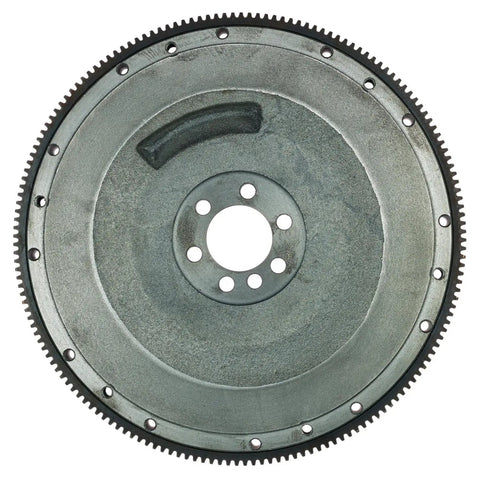 Built Tough Clutch Flywheel Replacement For 1988 Through 1999 Chevy And GMC Blazer Jimmy C1500 K1500 Sonoma powered by the classic 4.3L V6 engine, top view of heavy-duty flywheel.