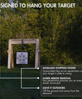 Large Archery And Crossbow Target For 400 FPS Easy Arrow Removal Durable Spylar Facing Weatherproof Cover And 200 Plus Aim Points