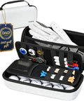 Hard Shell Golf Glove Case With Removable Glove Shaper Protective Organizer For Balls Tees And Markers with gear and accessories