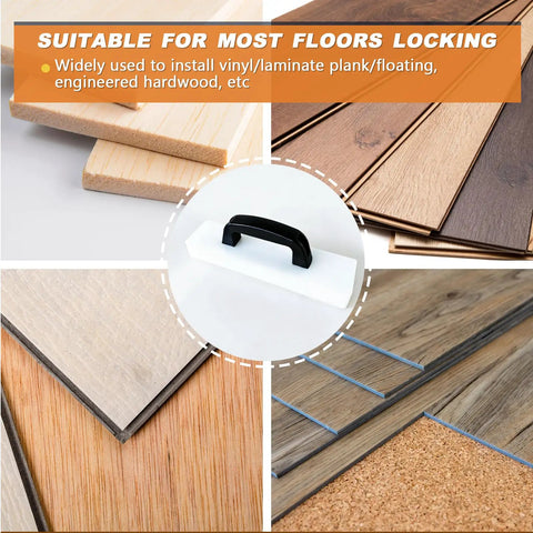 Heavy Duty Flooring Tapping Block for Laminate Vinyl Hardwood Engineered Wood with built-in handle and expanded contact surface