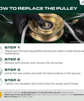 How to replace Heavy Duty Idler Pulley Replacement Built Rock Solid For Slick Bearing Spin And Grind Ready Performance Straight Drop In Fix.