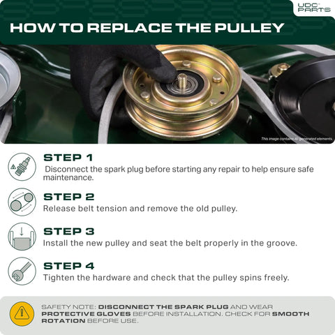 How to replace Heavy Duty Idler Pulley Replacement Built Rock Solid For Slick Bearing Spin And Grind Ready Performance Straight Drop In Fix.