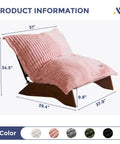 Two In One Living Room Chair With Frame And Removable Cover, Three Position Backrest, Upholstered Accent Chair, Pink