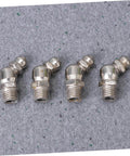 Grease Zerk Fittings Kit, 45-Piece Metric Assortment With Straight, 45-Degree, And 90-Degree Angles For Bearings and Equipment close-up