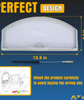 GE Gas Dryer Lint Screen Replacement That Fits Multiple GE Models Easy Install Durable Filter Keeps Air Flow Clean Prevents Overheating And Prolongs Dryer Life, dimensions shown.