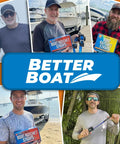 Collage of people holding Boat Ratchet Straps packaging, featuring Heavy Duty Stainless Steel Retractable Ratchet Straps Set