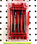 Woodworking Five Piece Depth Adjustable Countersink Drill Bit Set With Replacement Tapered Bits In A Tough Storage Case