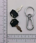 Ignition Key For Honda And Clone Generators And GX Engines Replacement Part 35111-880-013 with ruler for scale
