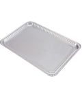 Disposable Aluminum Cookie Sheets For Baking And Roasting, 12 Count, 16 By 11 Inch, textured bottom visible, versatile foil pan