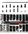600 Pcs Tiny Screw Assortment Kit For Glasses Electronics Watches And Laptops M2 M2.5 M3 Micro Screws Flat Head Phillips Head