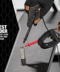 Clamp Meter 400A AC DC True RMS With Hands Free Testing 21530T being used by technician on metal table