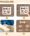 Step-by-step guide using 6.69 By 5.9 Inch Acrylic Dog Paw Print And Bone Router Templates for woodworking and craft projects.