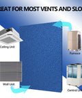 Reusable Air Filter 20x30 For HVAC And RV Cut To Fit With High Airflow MERV 6 shown next to various HVAC units and vents.