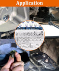 580 Piece Aluminum Oil Drain Plug Washer Set for Your Ride and More, 18 Sizes From M6 To M24, with applications on vehicles