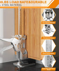 Heavy Duty Arm Jacks 2 Pack 440 Lbs Capacity Furniture Lift Tool Stainless Steel adjustable height adjuster next to cabinetry.