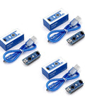 Three Pack ATmega328P Micro Controller Board V3.0 5V 16MHz with USB Cable Included, CH340G USB Interface, Arduino IDE Compatible