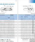 Dimensions and specifications for High Precision Linear Guide Block HSR30LC With 35x90x120.6mm Rail Kit for CNC machines.