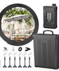 Ultra Fine Misting System With 15000mAh Rechargeable Pump And 33Ft Hose, 4 Gallon Water Mister For Outdoor Patio Cooling