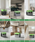 Industrial Grade 150 Pint Commercial Dehumidifier With Built In Pump And Drain Hose for home, garage, and commercial settings.