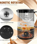 Cafe Quality Home Coffee Bar 350ml Milk Frother And Steamer With Four Modes For Hot And Cold Foam Durable Nonstick Design