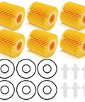 Toyota Camry 2010-2017 6 Pack Engine Oil Filter Kit for Avalon RAV4 Highlander Sienna Tacoma Lexus ES350 RX350 Replaces 04152-YZZA1