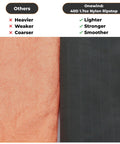 Comparison of 40D ripstop nylon vs others for 11Ft Ultralight Camping Hammock With Mosquito Net And Ridgeline