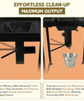 Beginner Friendly Coal Forge Stand With Hand Blower For Blacksmithing showing clinker breakers and ash dump mechanism.